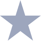 Blue star on a white background